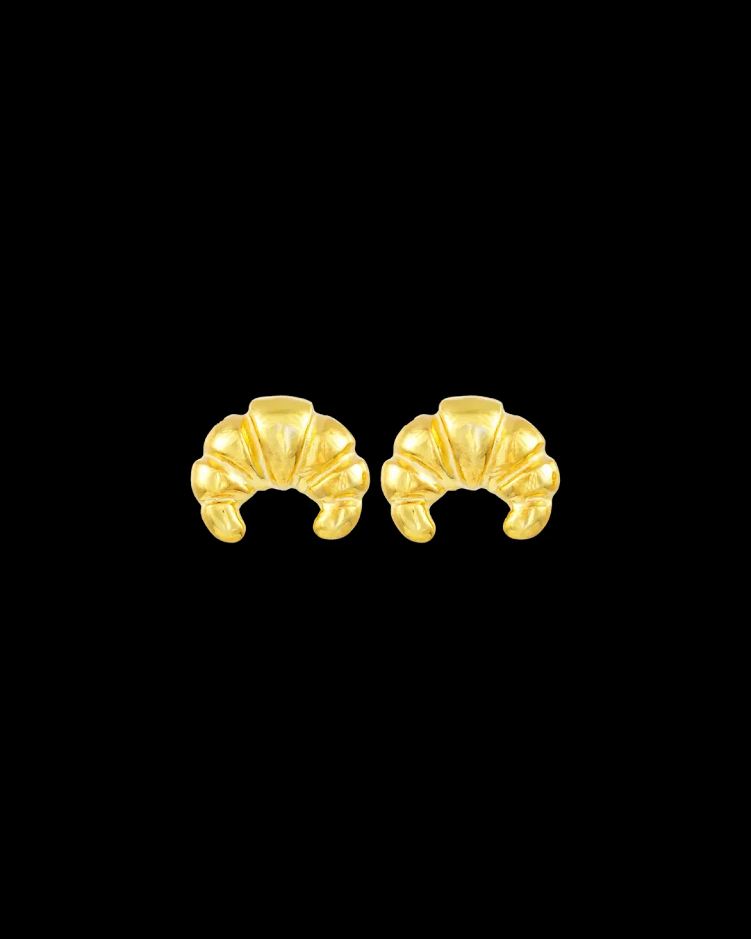 Clous d'oreilles - Golden Croissant