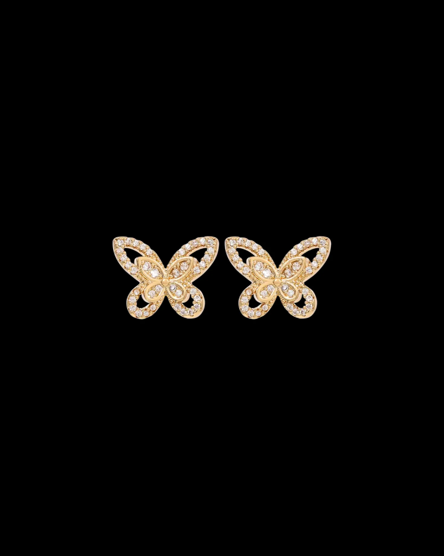 Clous d'oreilles - Golden Flutter