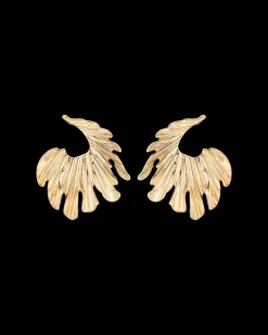 Clous d'oreilles - Golden Feather