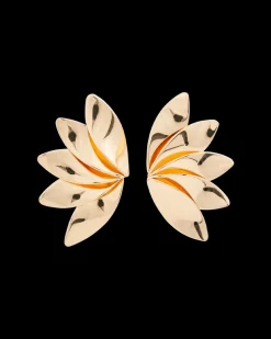 Clous d'oreilles - Golden Flowers