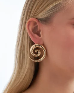 Clous d'oreilles - Golden Spirals