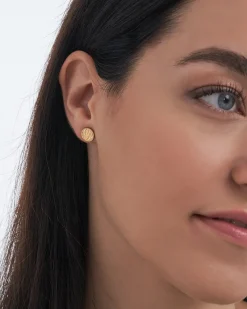 Clous d'oreilles - Hammered Gold