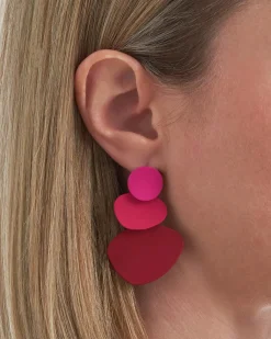 Clous d'oreilles - Mat Rouge