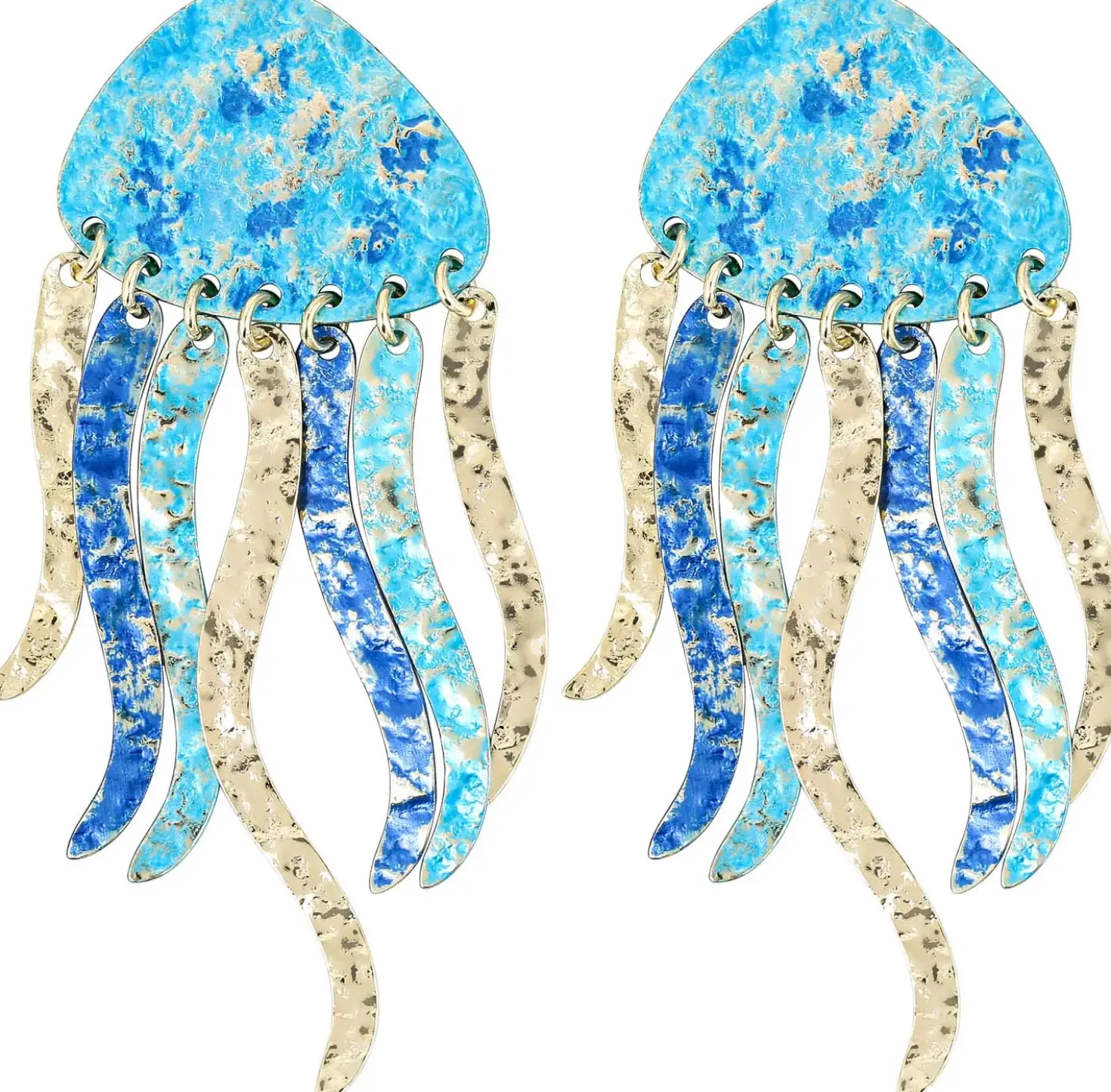 Clous d'oreilles - Ocean Patina