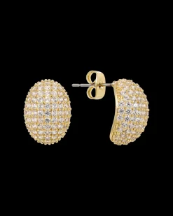 Clous d'oreilles - Oval Glitter