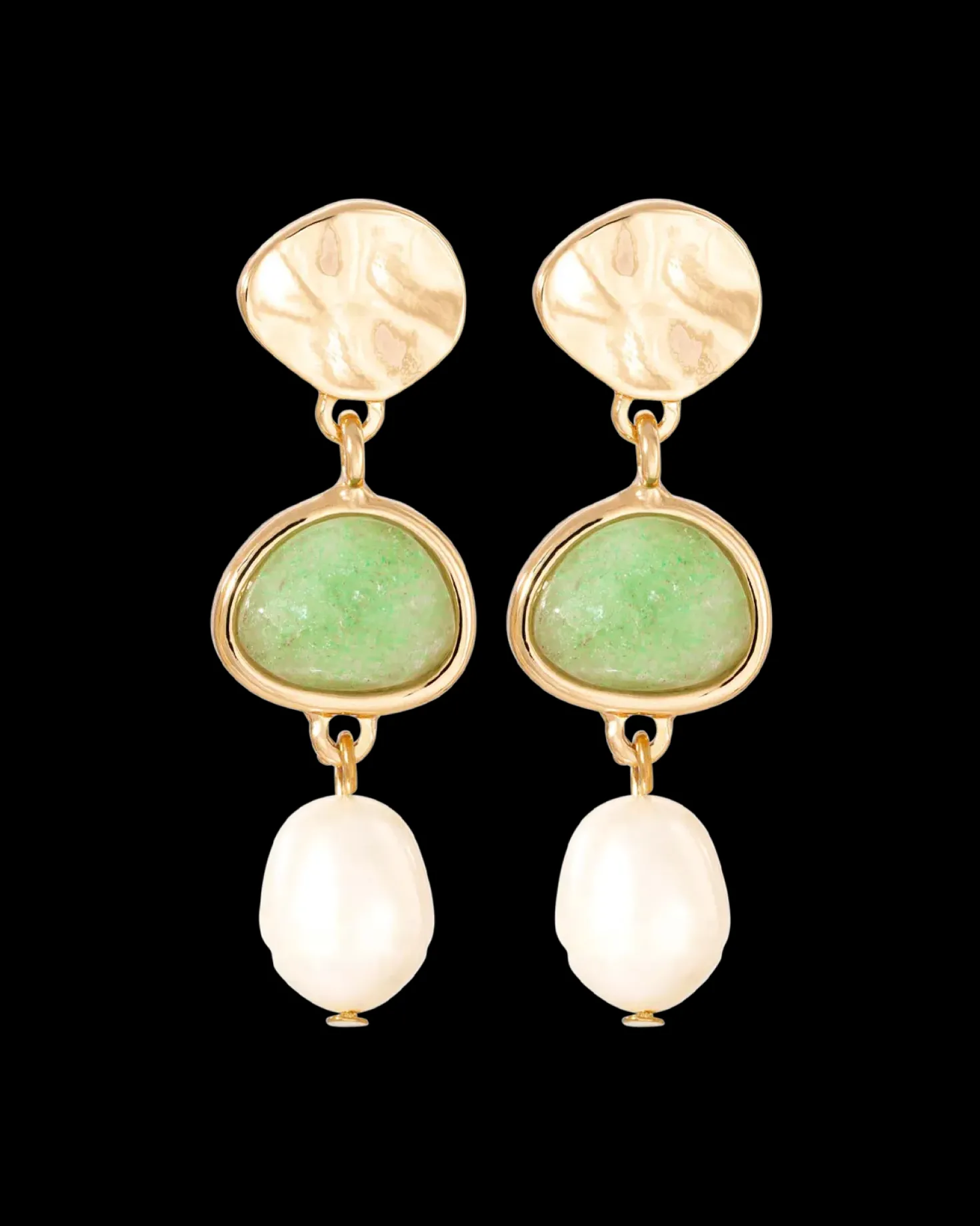 Clous d'oreilles - Pastel Aventurine