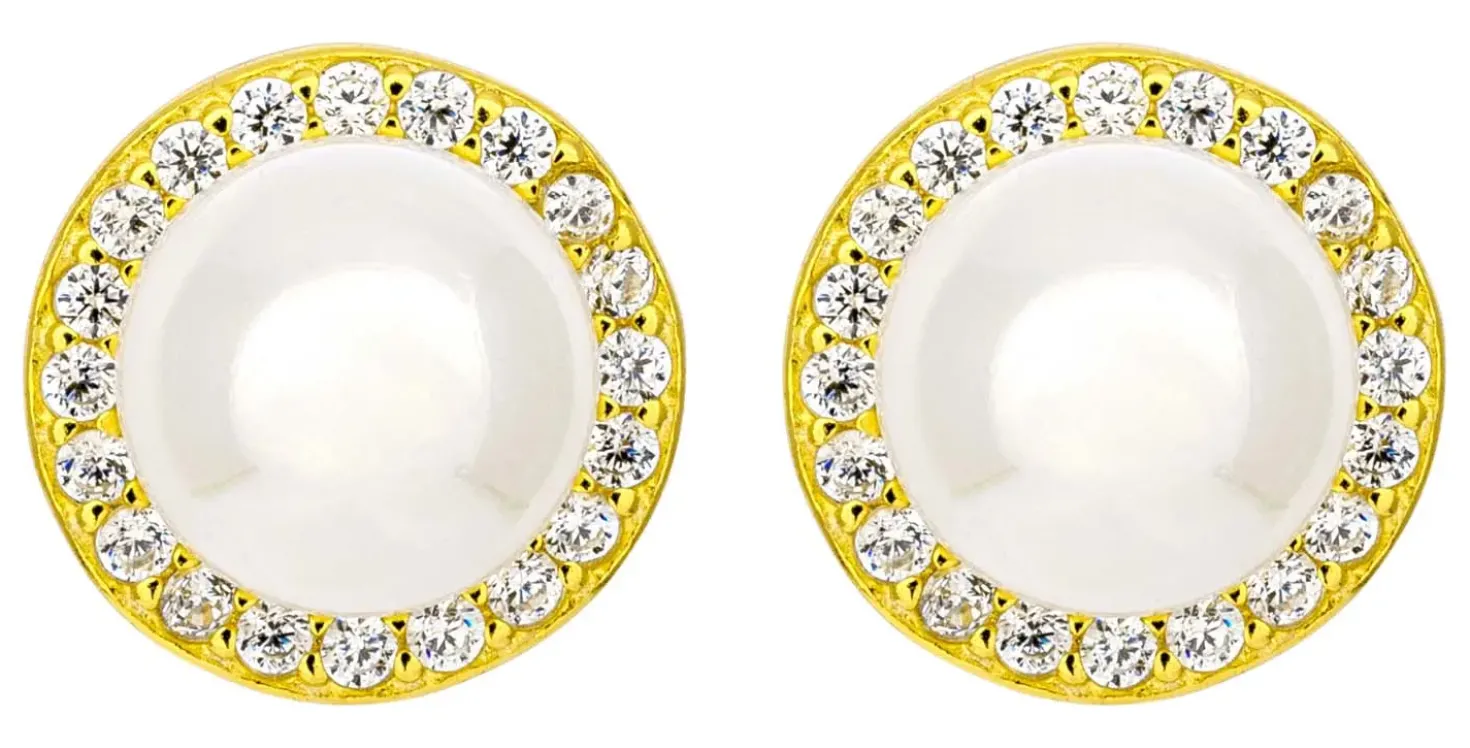 Clous d'oreilles - Pearl Halo