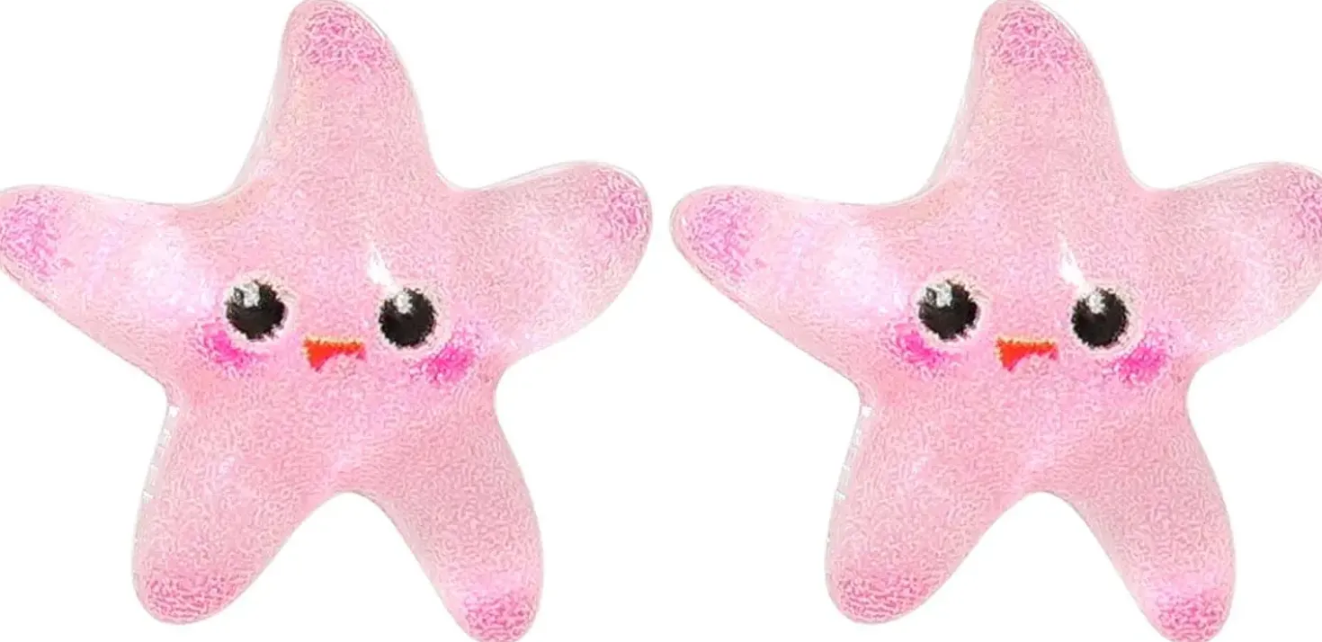 Clous d'oreilles - Pink Starfish