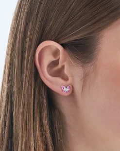 Clous d'oreilles - Pink Wings