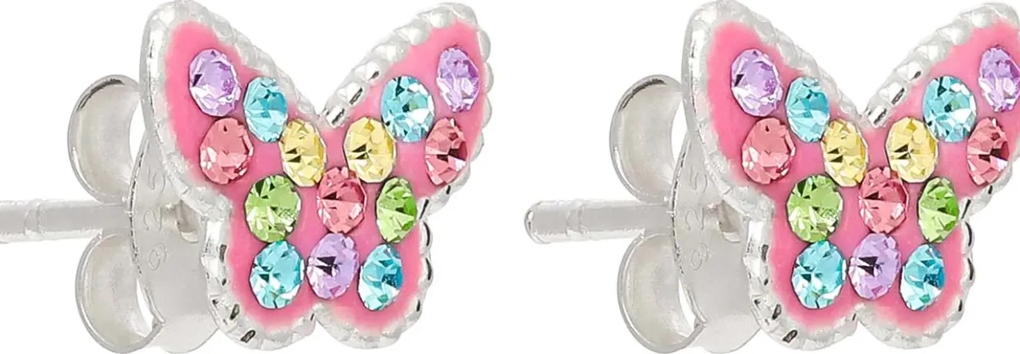 Clous d'oreilles - Pink Wing