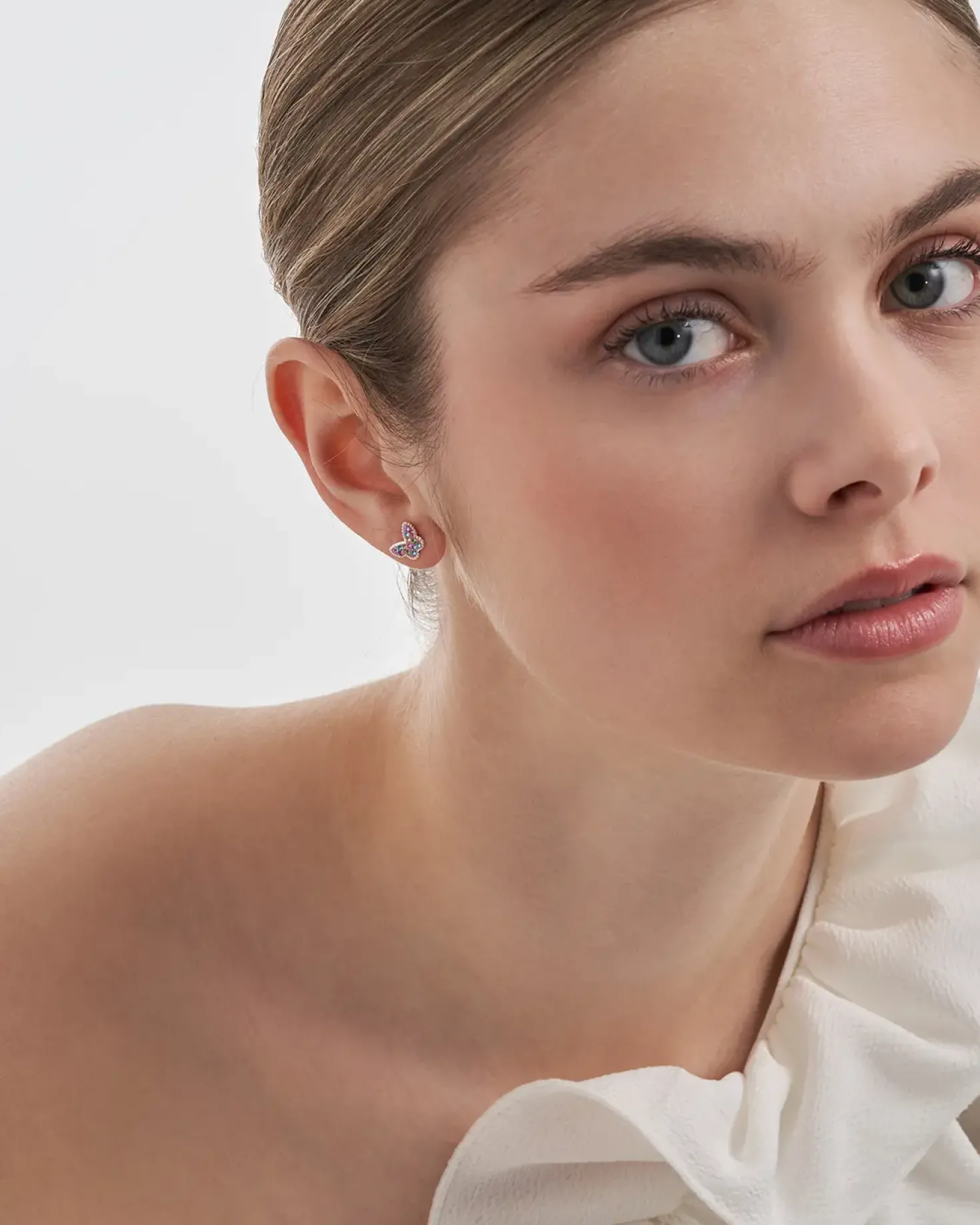 Clous d'oreilles - Pink Wing