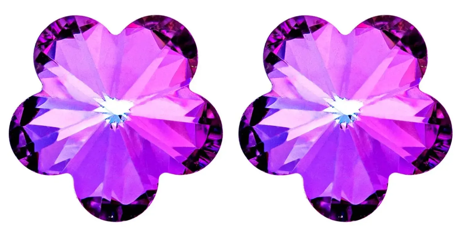 Clous d'oreilles - Purple Blossom
