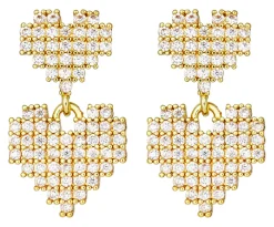 Clous d'oreilles - Retro Hearts