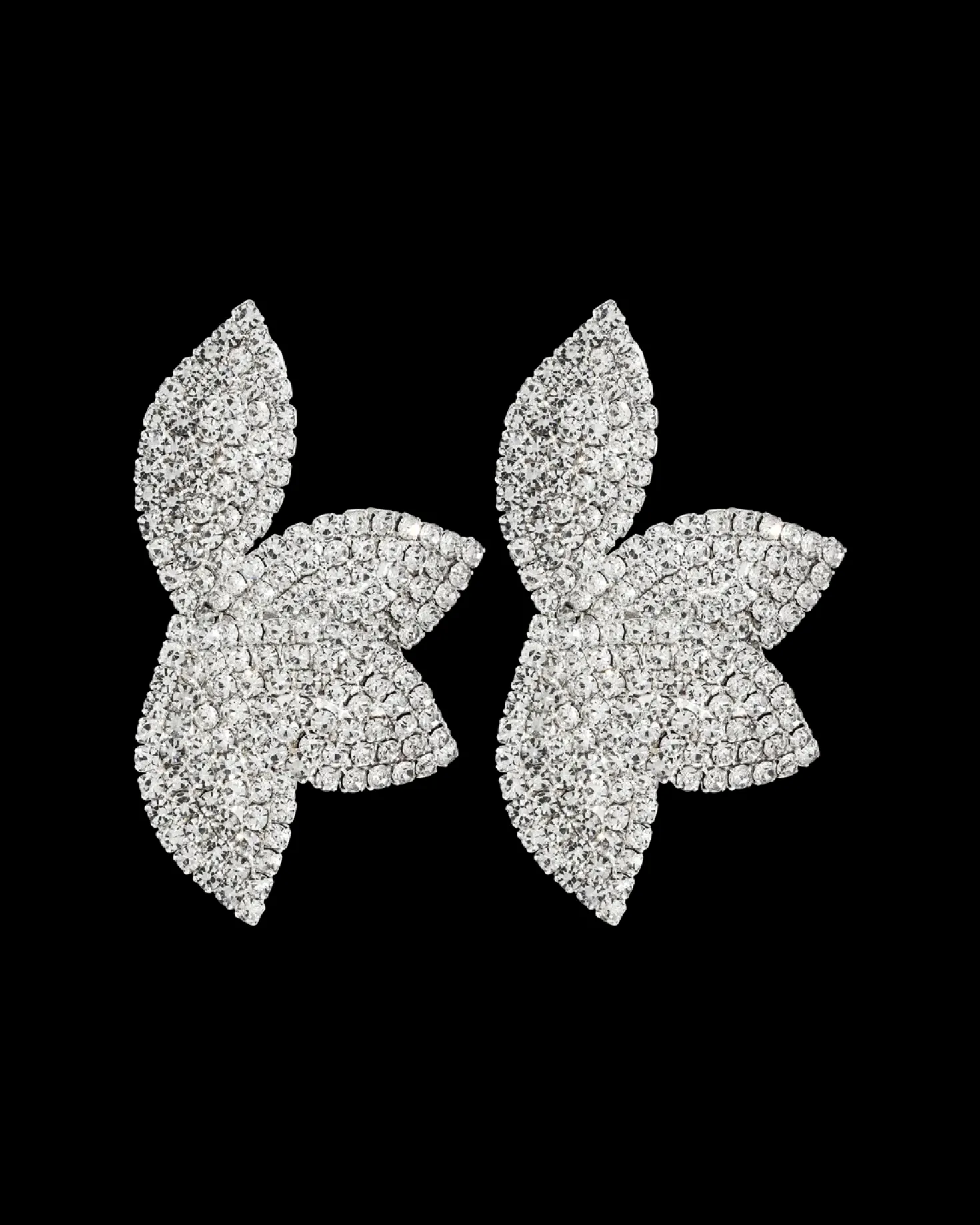 Clous d'oreilles - Rhinestone Flower