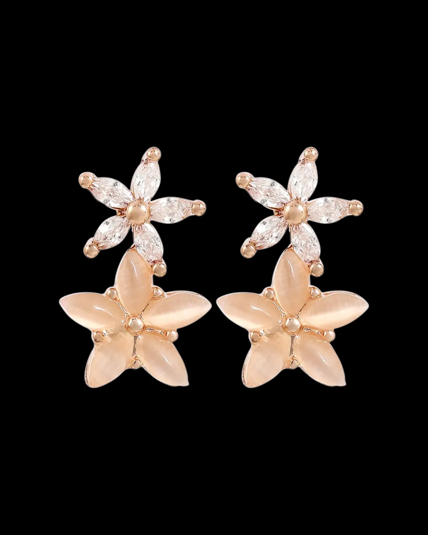 Clous d'oreilles - Rose Blossom
