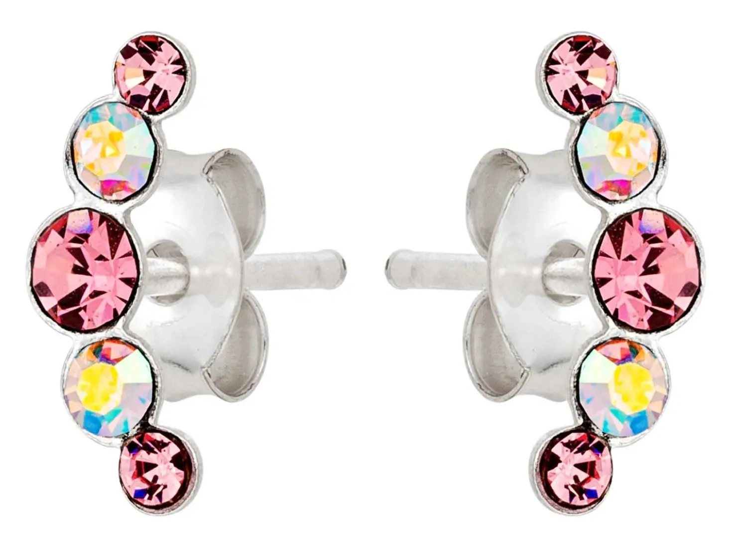 Clous d'oreilles - Rose Curve