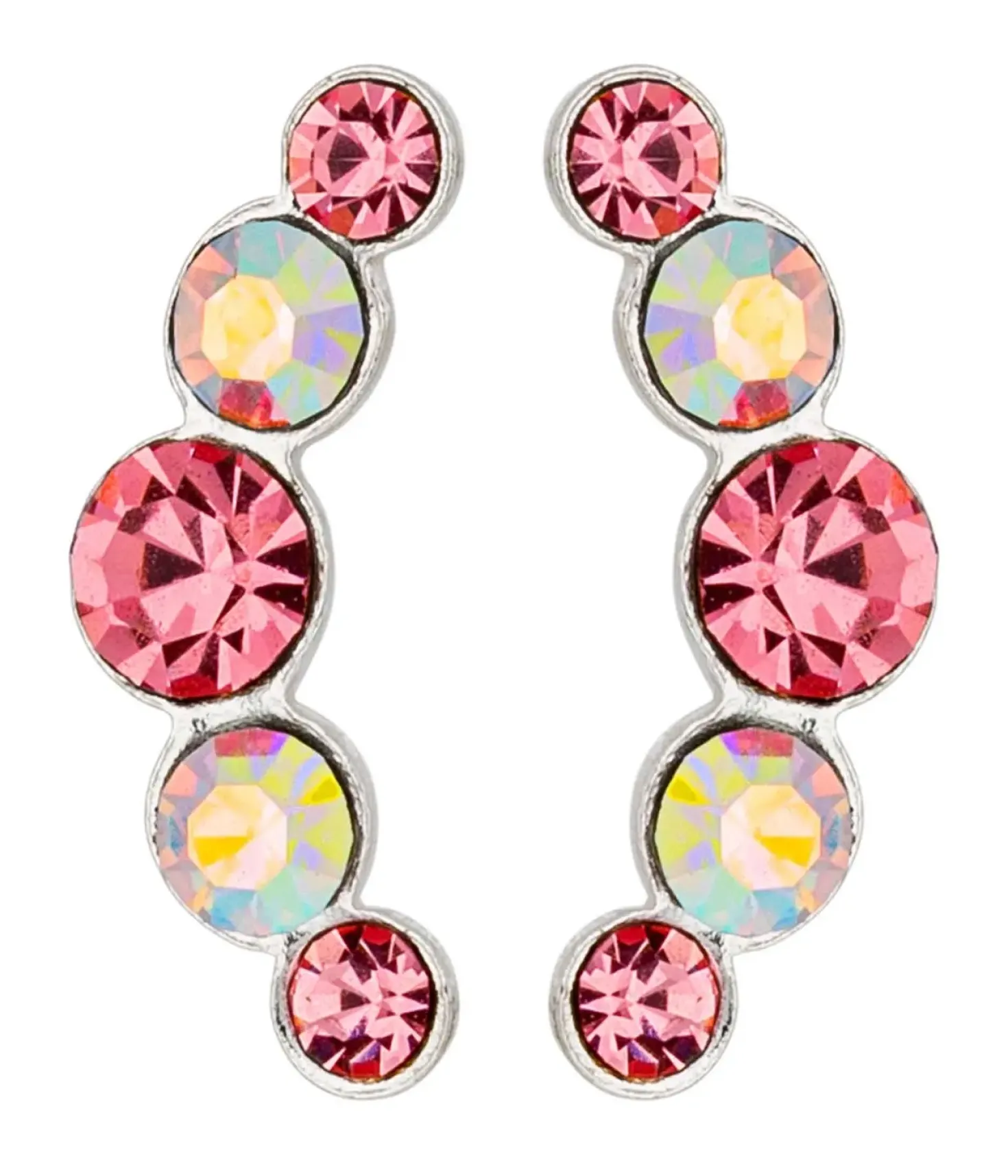 Clous d'oreilles - Rose Curve