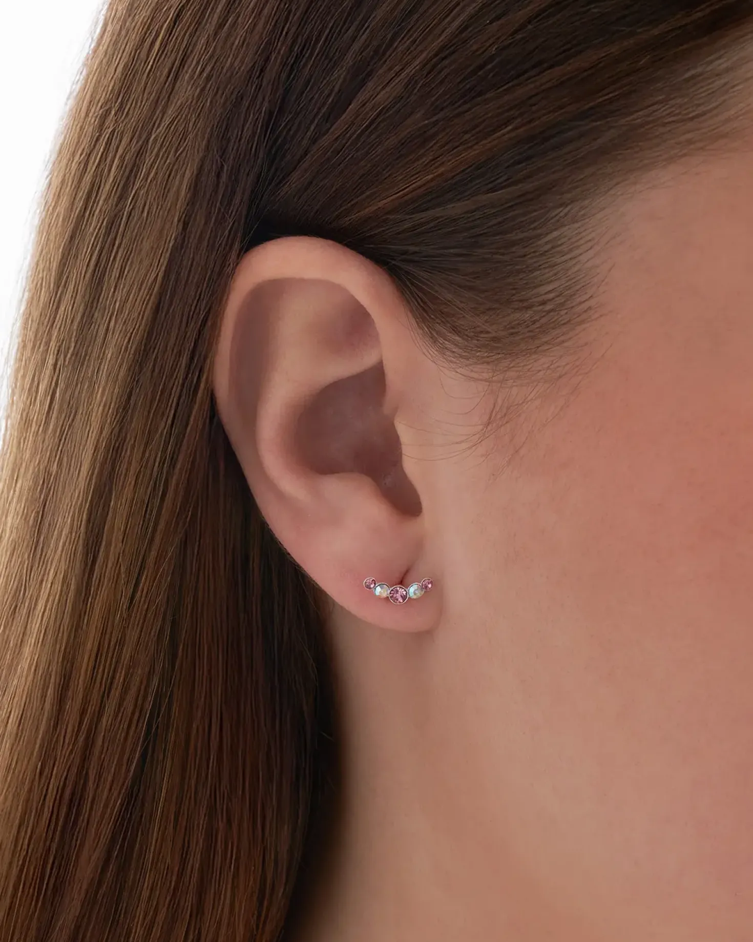 Clous d'oreilles - Rose Curve
