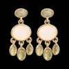 Clous d'oreilles - Rose Labradorite