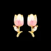 Clous d'oreilles - Rosy Tulip