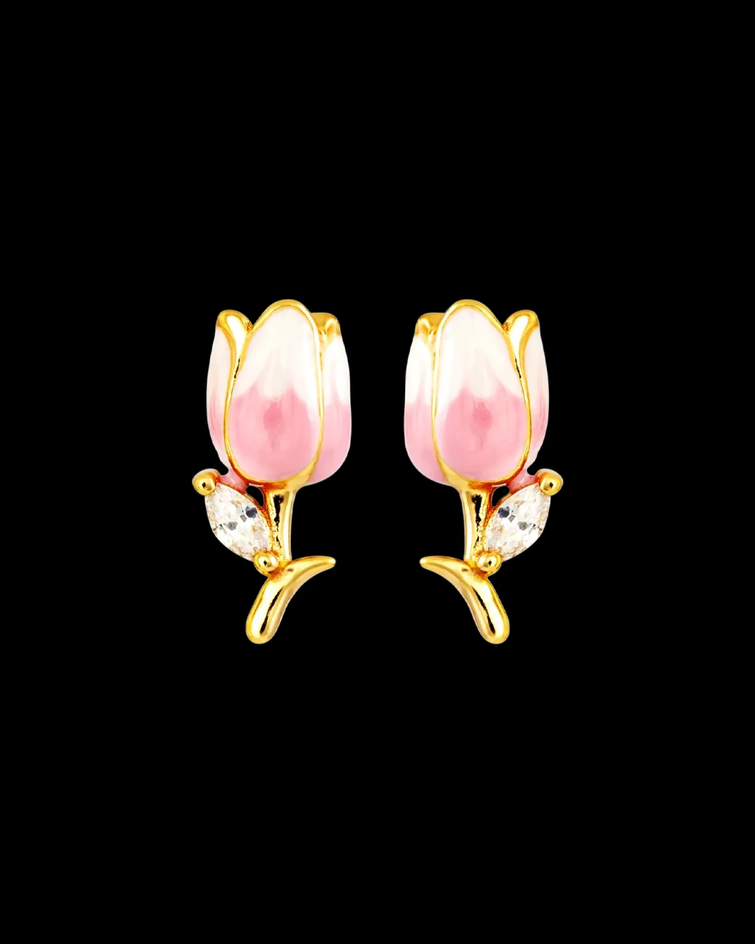Clous d'oreilles - Rosy Tulip