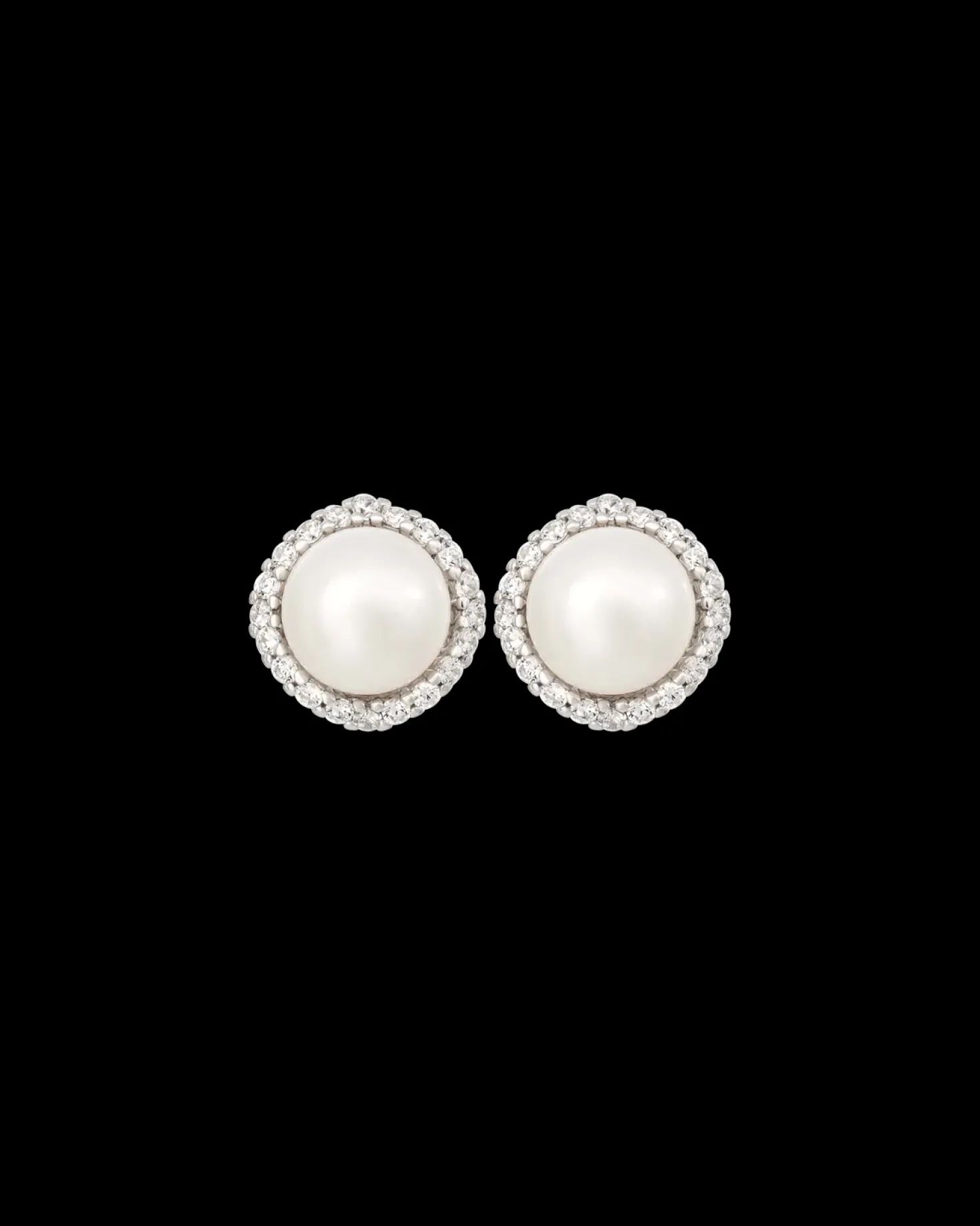 Clous d'oreilles - Round Pearls