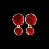 Clous d'oreilles - Ruby Glaze