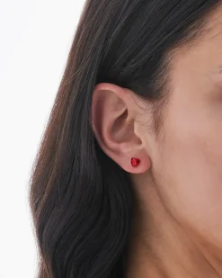 Clous d'oreilles - Ruby Hearts