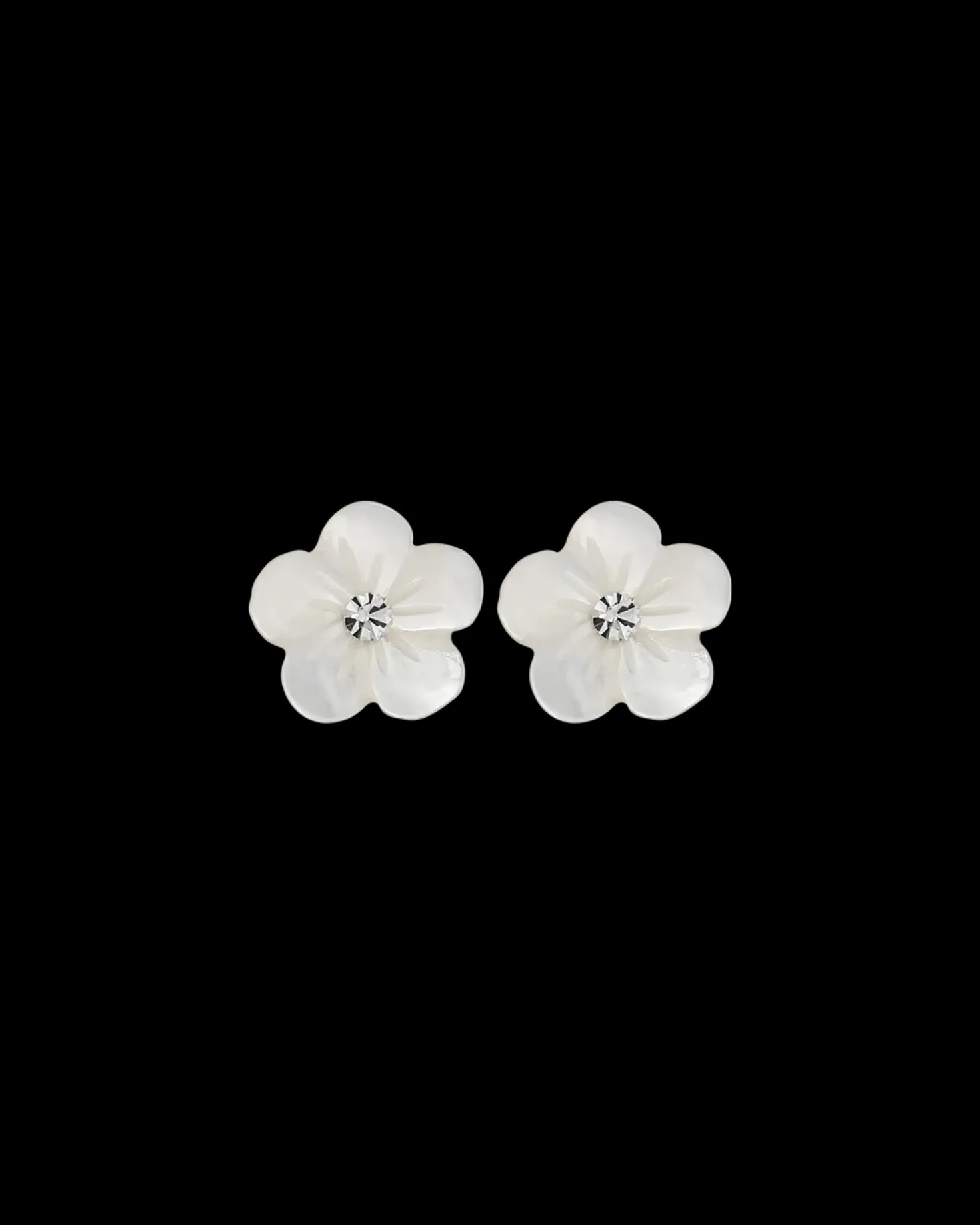 Clous d'oreilles - Shell Flower