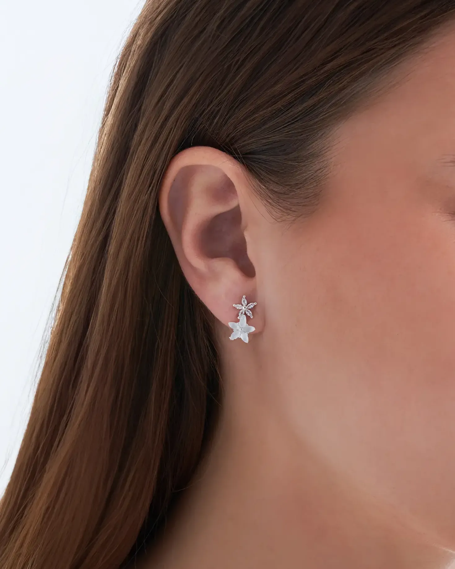 Clous d'oreilles - Silver Blossom