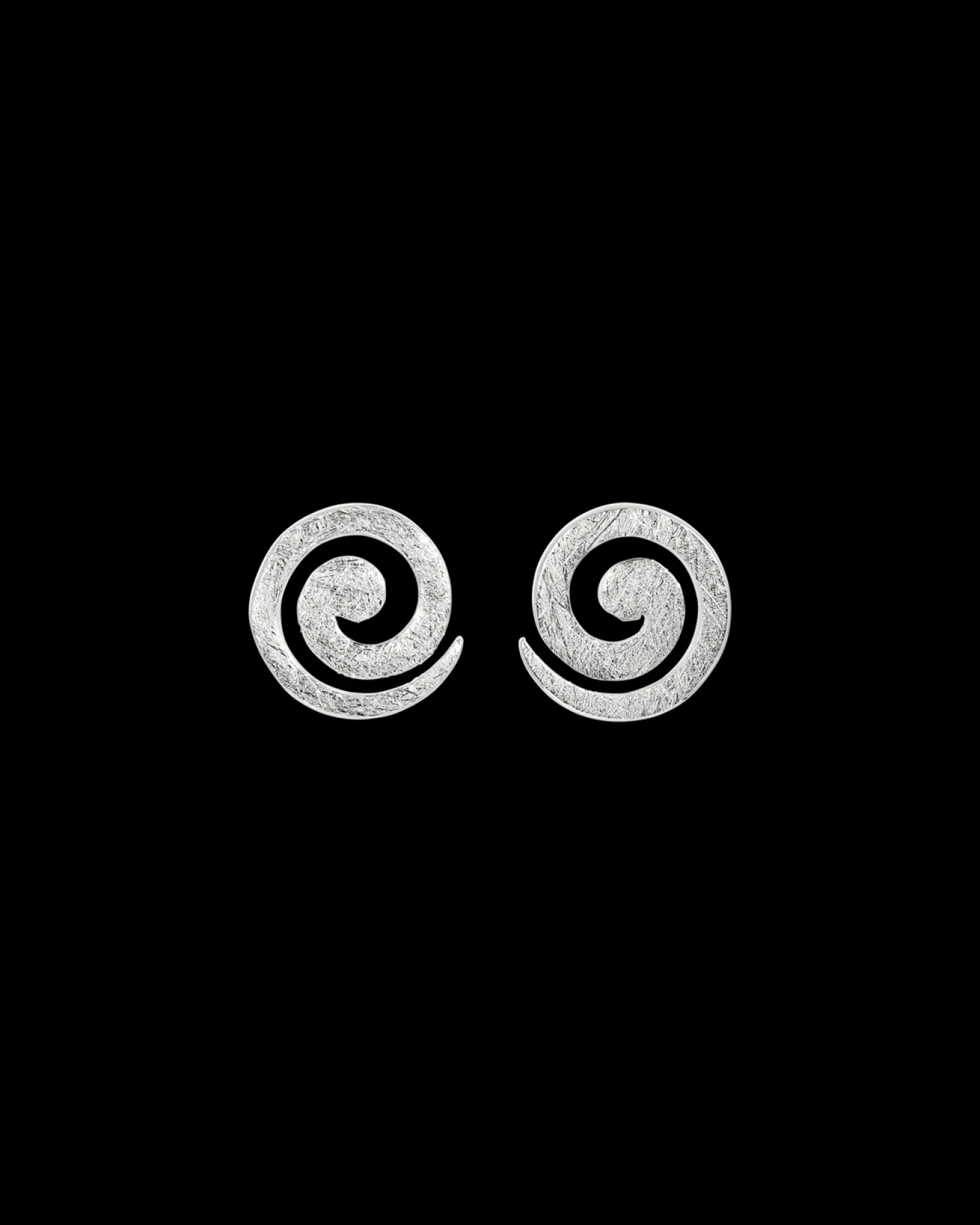 Clous d'oreilles - Silvery Spiral