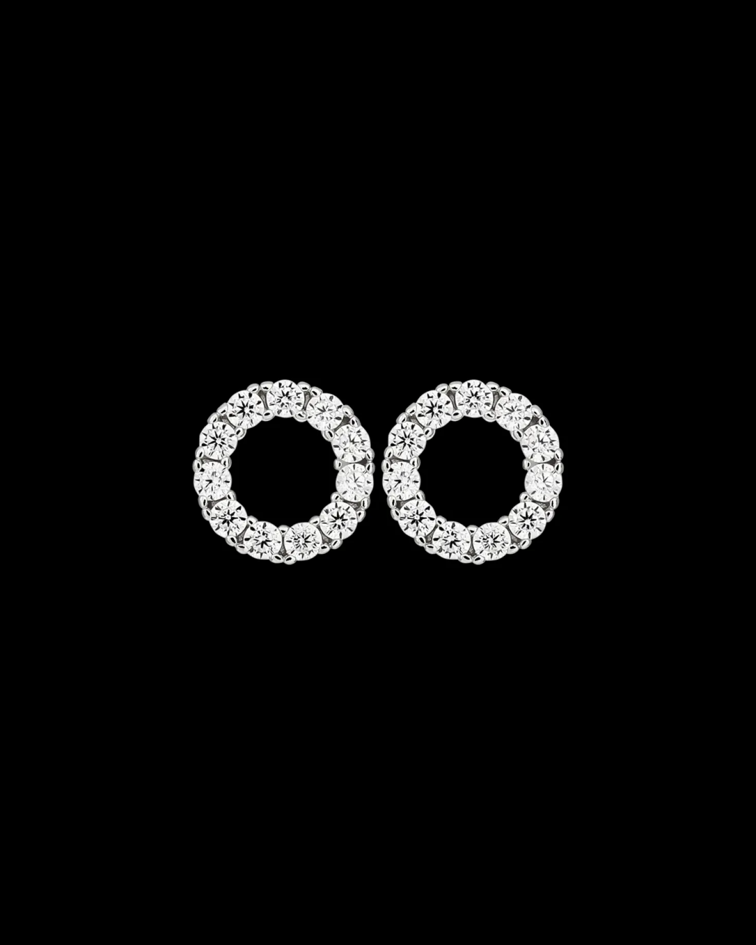 Clous d'oreilles - Silvery Circle