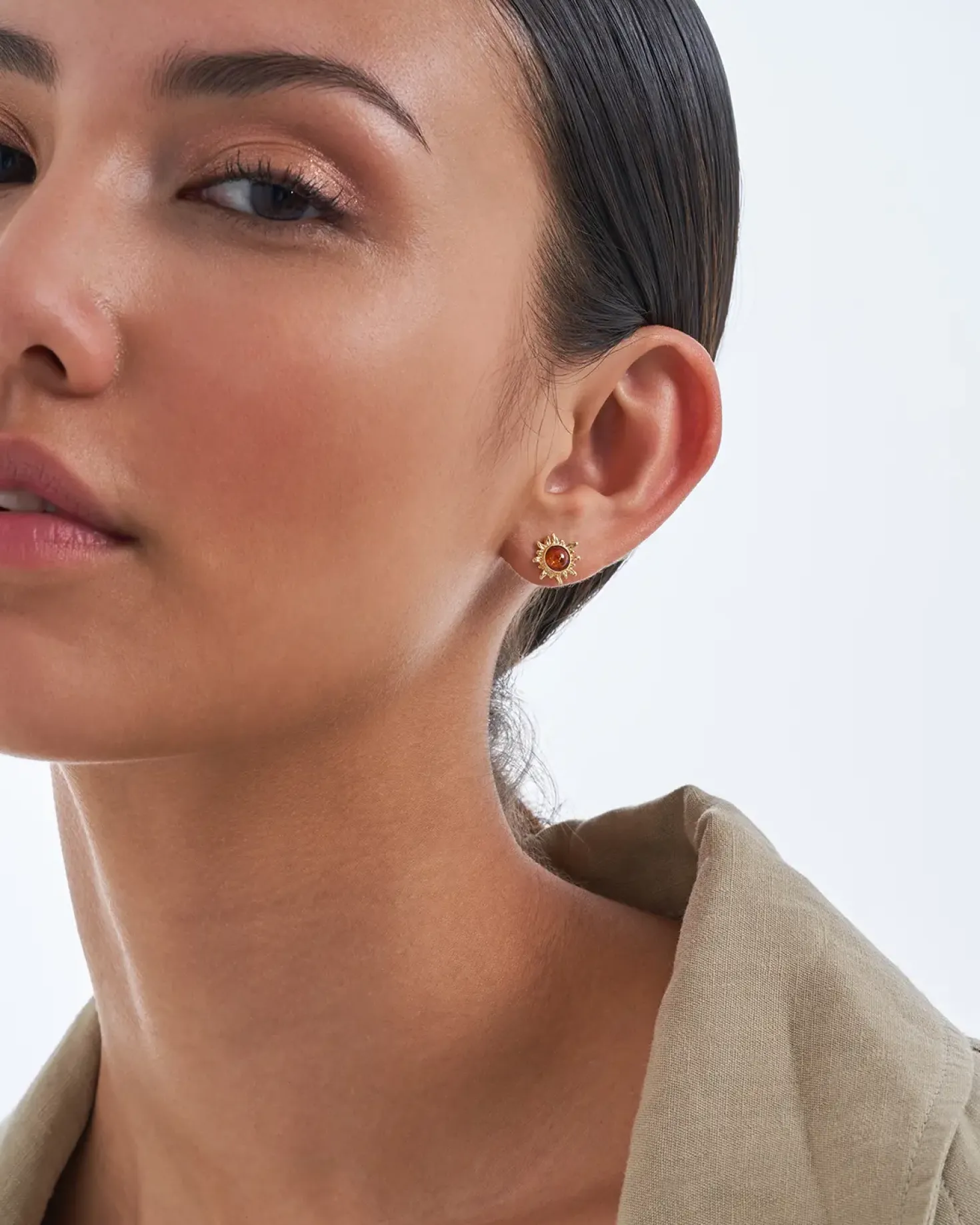 Clous d'oreilles - Sunny Amber