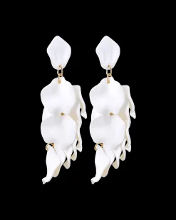 Clous d'oreilles - White Petals