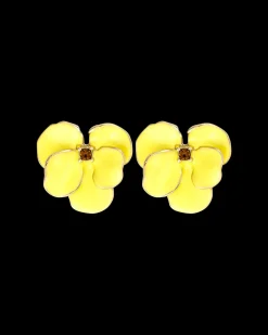 Clous d'oreilles - Yellow Flower