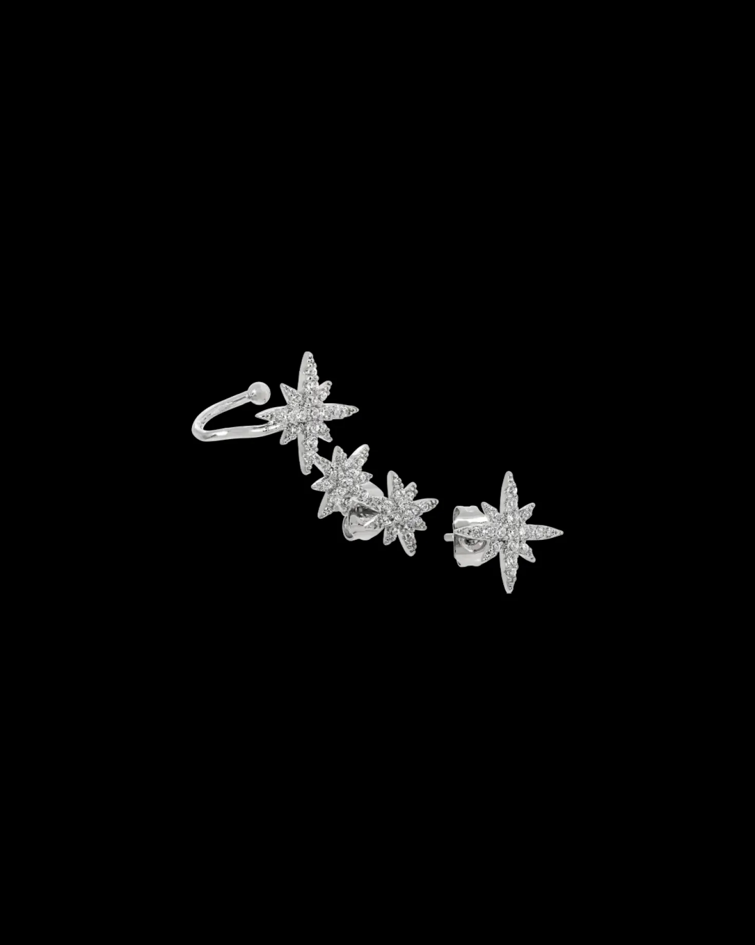 Clous d'oreilles - Zirconia Stars