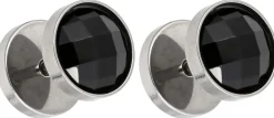 Clous d'oreilles pour homme - Black Sparkle