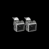 Clous d'oreilles pour homme - Black Steel