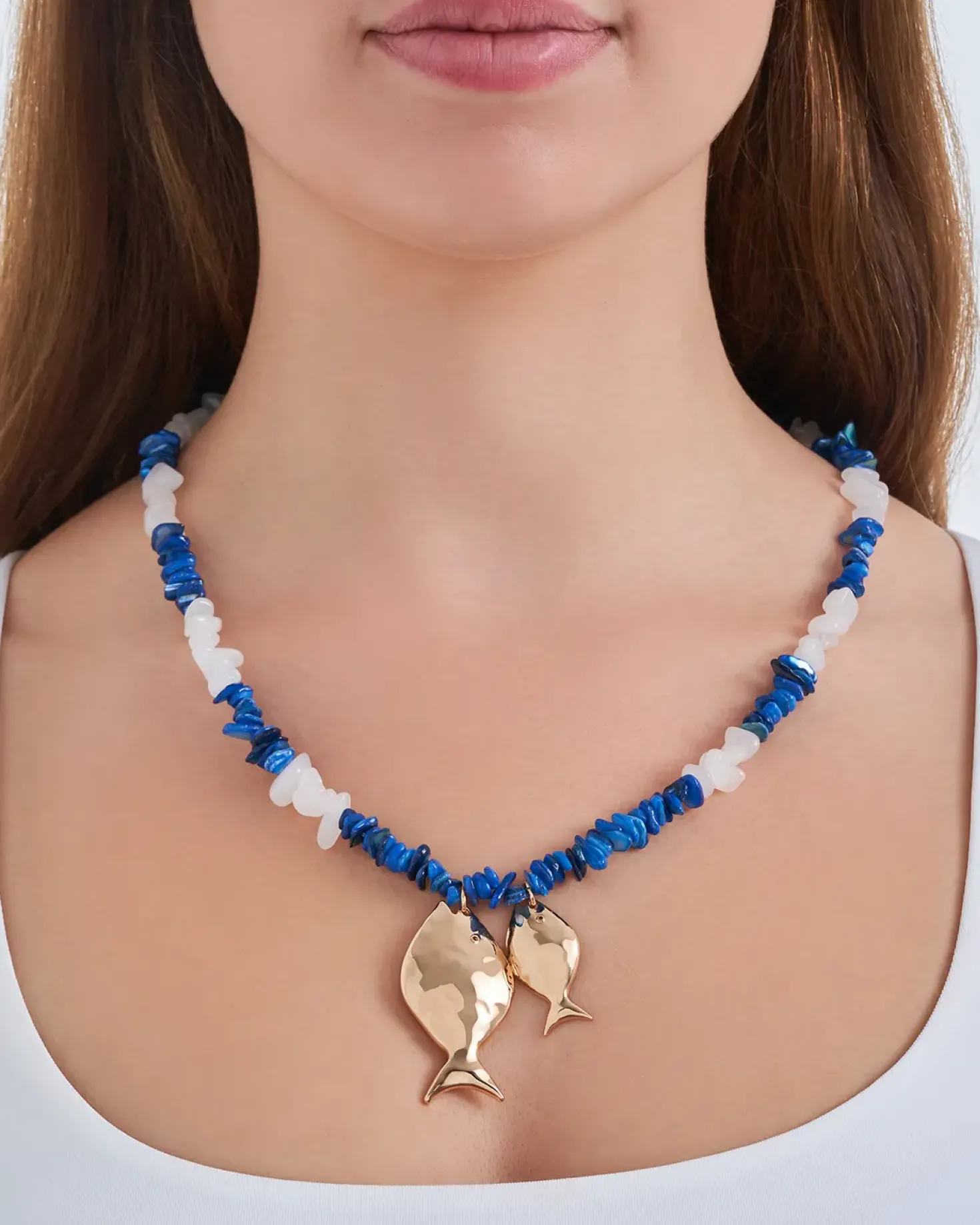 Collier - Blue Shells