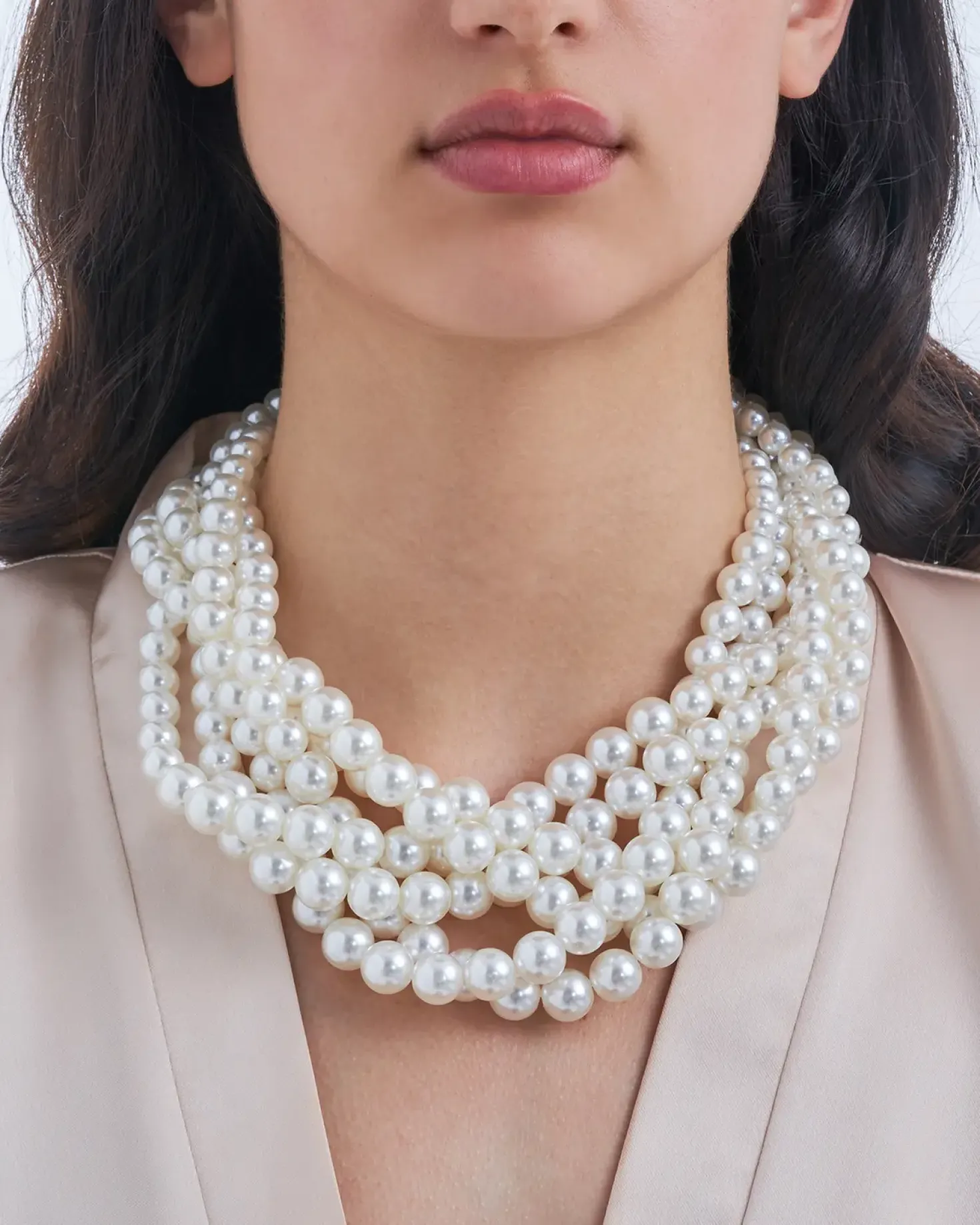 Collier - Braided Pearls