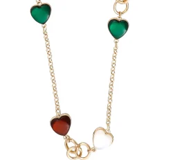 Collier - Emerald Hearts