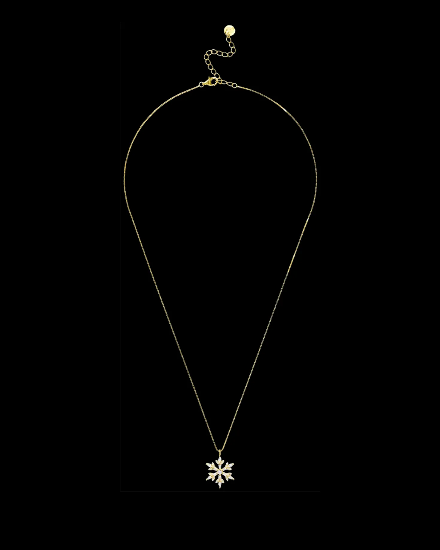 Collier - Golden Snowflake