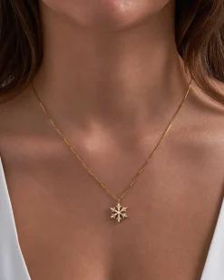 Collier - Golden Snowflake