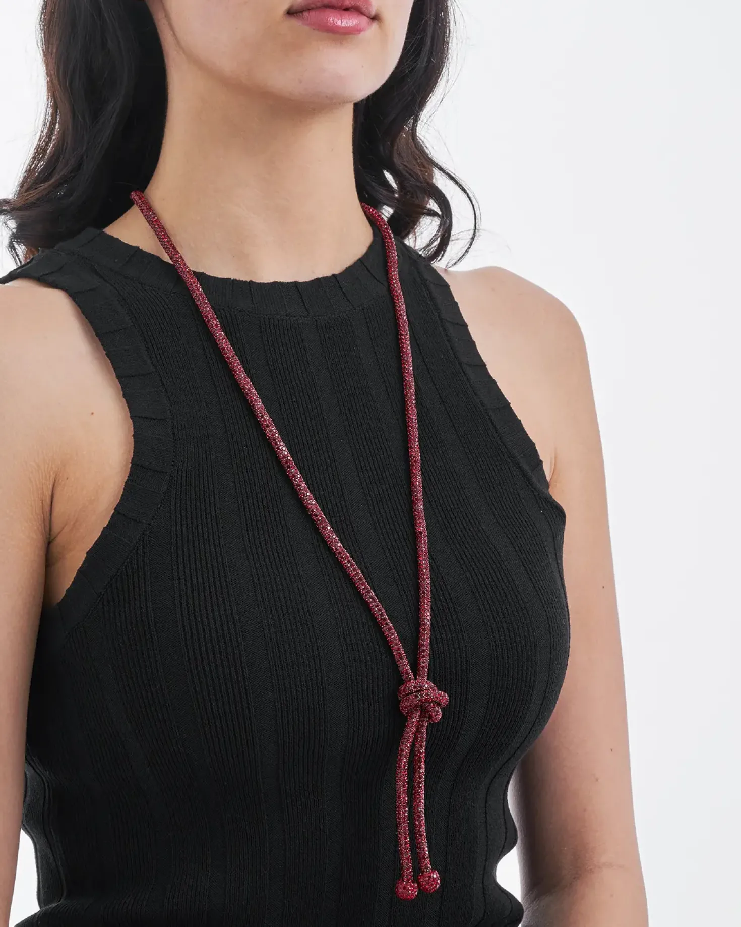 Collier - Knotted Red