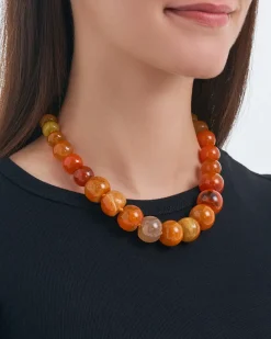 Collier - Orange Agate