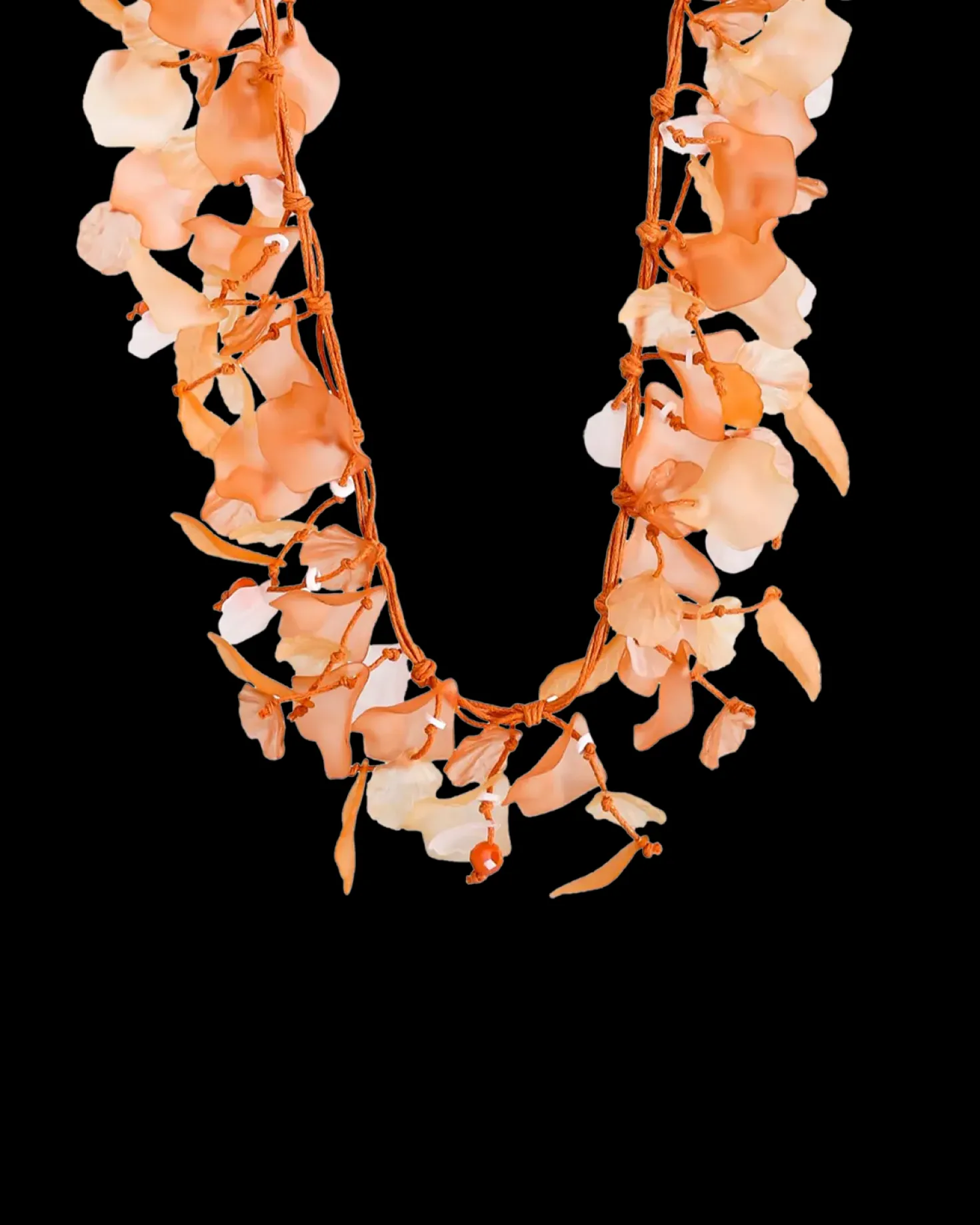 Collier - Orange Petals