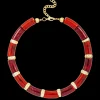 Collier - Red Marble