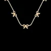 Collier - Rhinestone Bows