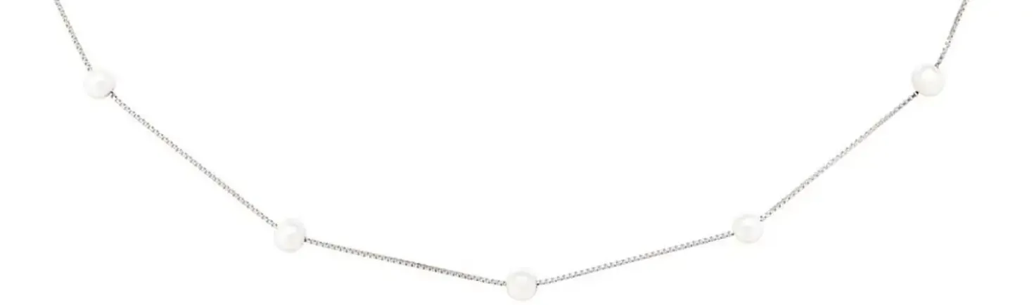 Collier - Rhodium Pearls
