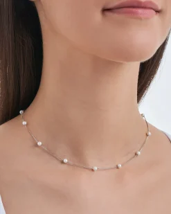 Collier - Rhodium Pearls